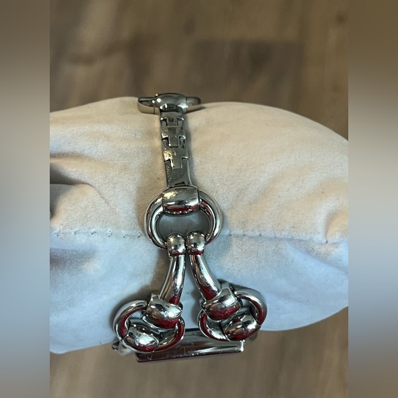 GUCCI “SIGNORINA” 116.3 STAINLESS STEEL BLUE MOTHER OF PEARL. Ladies watch. - Picture 8 of 16